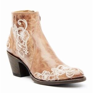 EUC Shyanne Women's Bryony Fashion Booties Brown Round Toe Size 6.5 Cowboy Boots